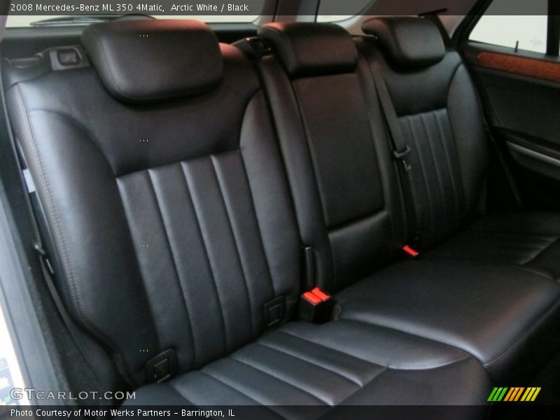 Arctic White / Black 2008 Mercedes-Benz ML 350 4Matic