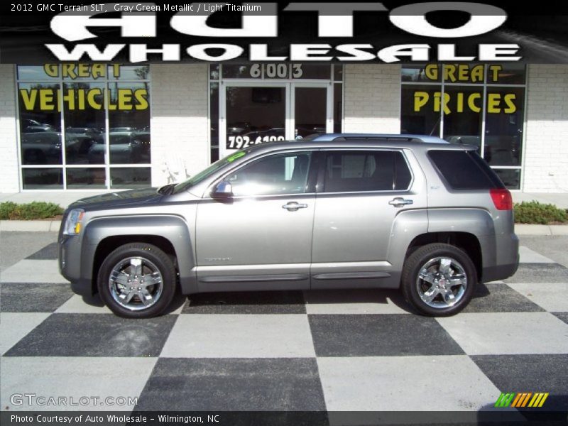 Gray Green Metallic / Light Titanium 2012 GMC Terrain SLT