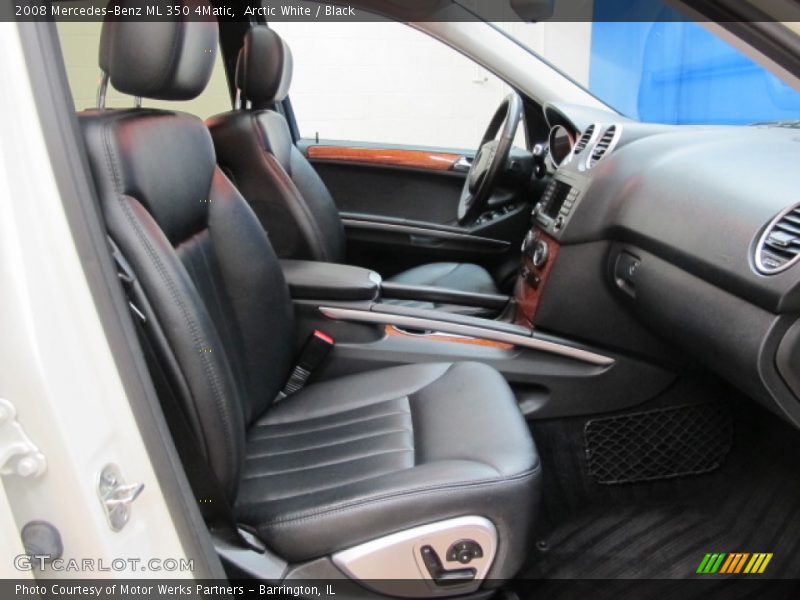 Arctic White / Black 2008 Mercedes-Benz ML 350 4Matic