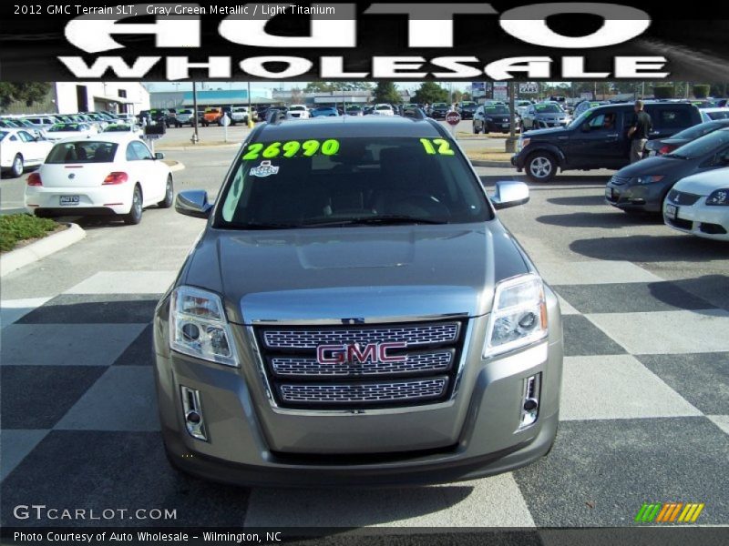 Gray Green Metallic / Light Titanium 2012 GMC Terrain SLT