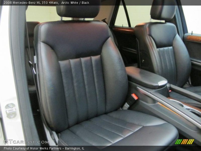 Arctic White / Black 2008 Mercedes-Benz ML 350 4Matic