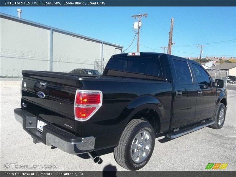 Ebony Black / Steel Gray 2011 Ford F150 XLT SuperCrew