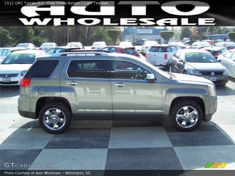 Gray Green Metallic / Light Titanium 2012 GMC Terrain SLT