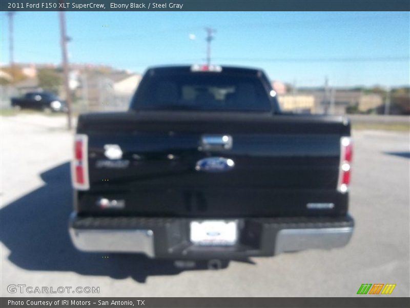 Ebony Black / Steel Gray 2011 Ford F150 XLT SuperCrew