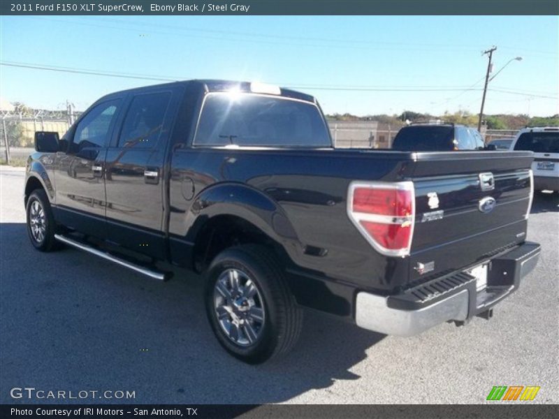 Ebony Black / Steel Gray 2011 Ford F150 XLT SuperCrew