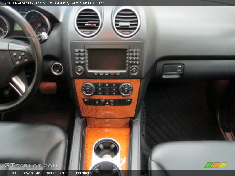 Arctic White / Black 2008 Mercedes-Benz ML 350 4Matic
