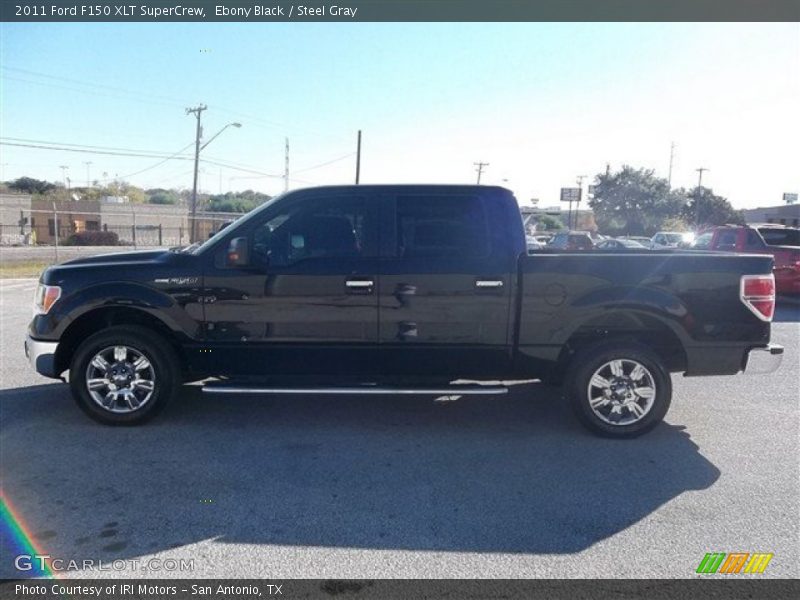 Ebony Black / Steel Gray 2011 Ford F150 XLT SuperCrew