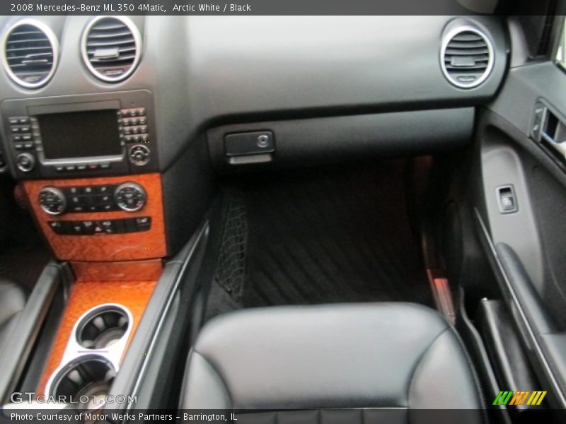 Arctic White / Black 2008 Mercedes-Benz ML 350 4Matic