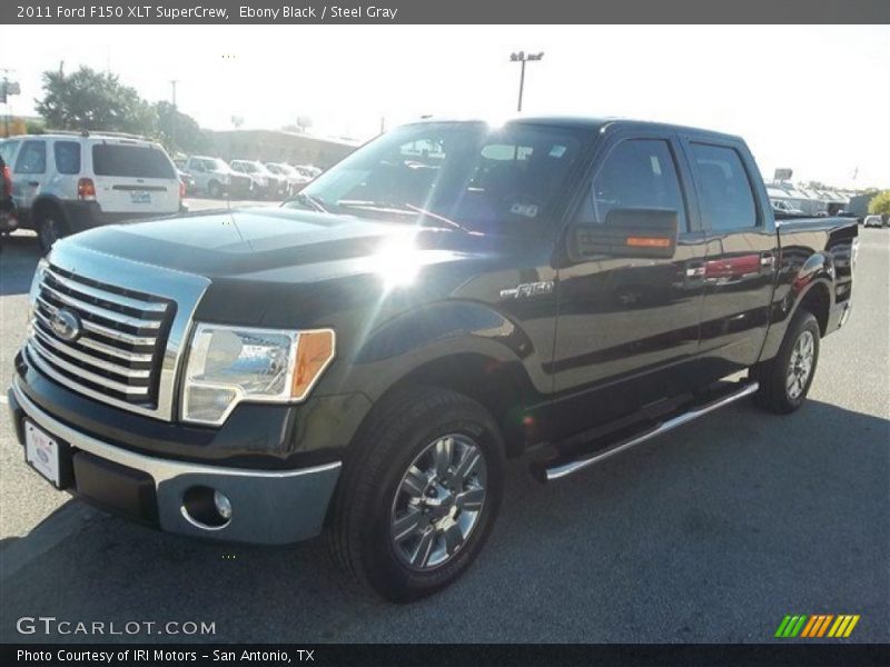 Ebony Black / Steel Gray 2011 Ford F150 XLT SuperCrew