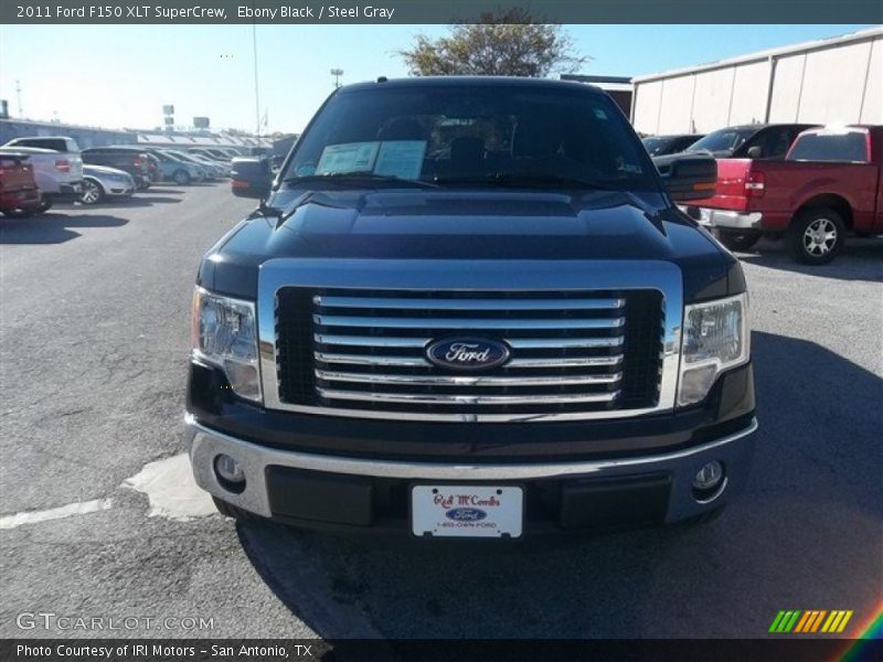 Ebony Black / Steel Gray 2011 Ford F150 XLT SuperCrew