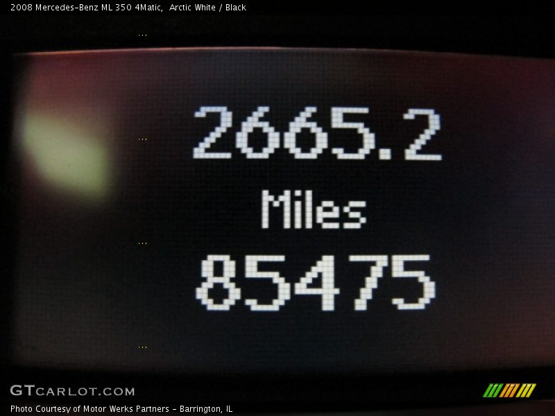 Arctic White / Black 2008 Mercedes-Benz ML 350 4Matic