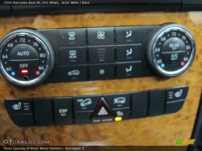 Arctic White / Black 2008 Mercedes-Benz ML 350 4Matic