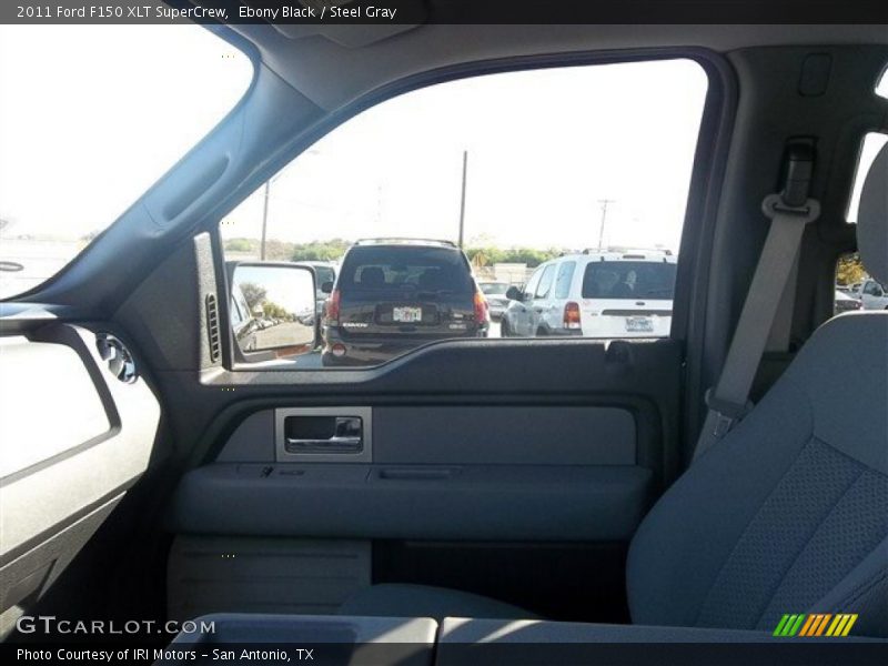 Ebony Black / Steel Gray 2011 Ford F150 XLT SuperCrew