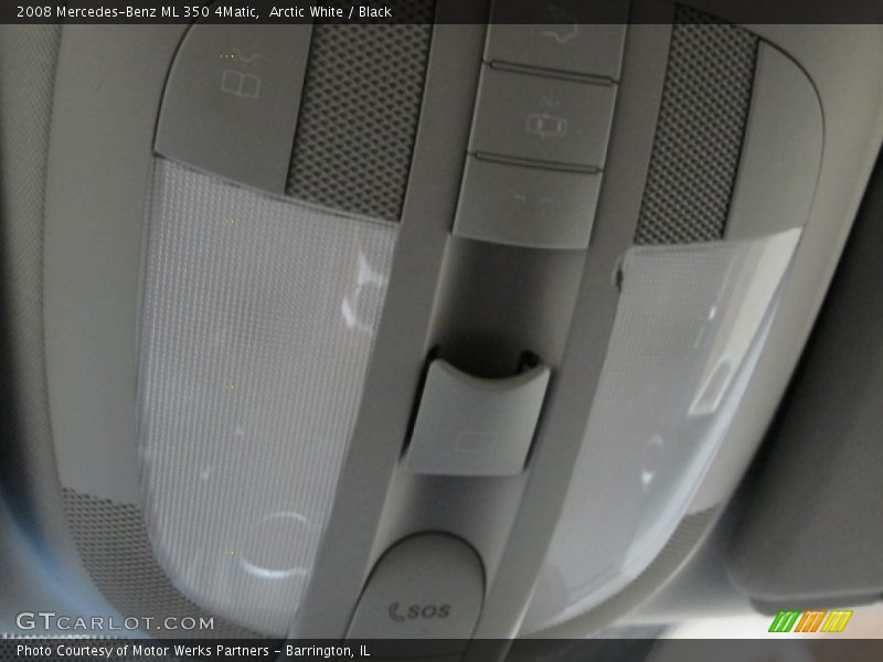 Arctic White / Black 2008 Mercedes-Benz ML 350 4Matic