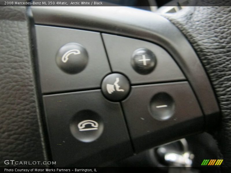 Arctic White / Black 2008 Mercedes-Benz ML 350 4Matic