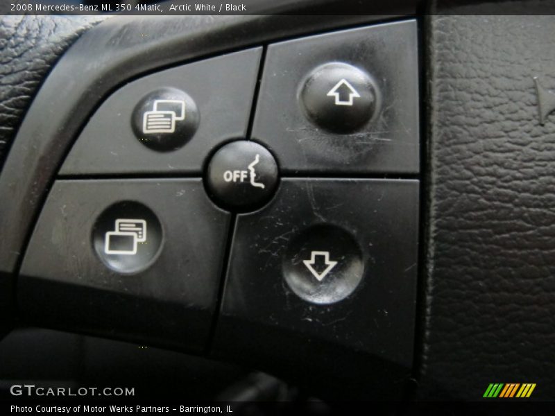 Arctic White / Black 2008 Mercedes-Benz ML 350 4Matic