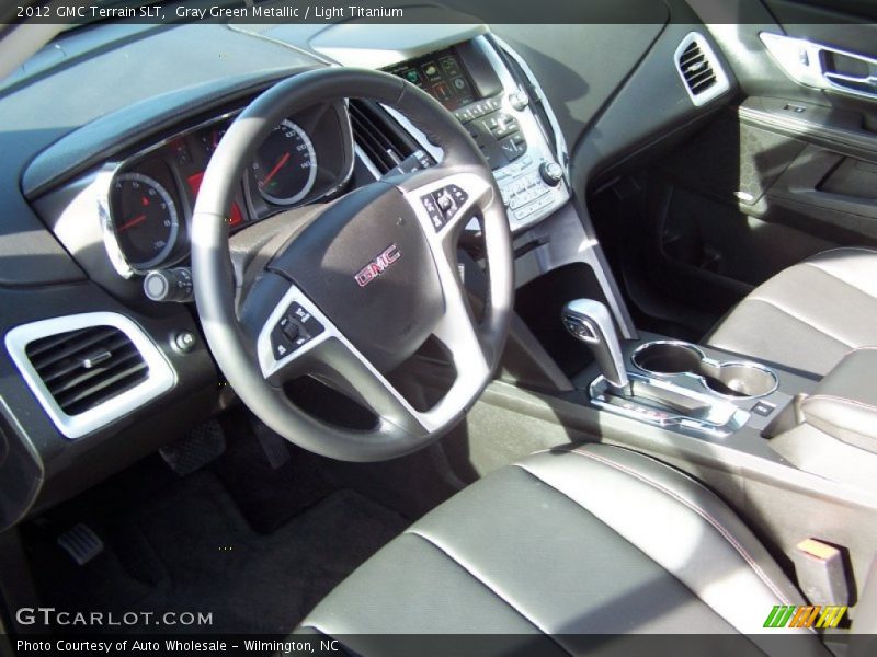 Gray Green Metallic / Light Titanium 2012 GMC Terrain SLT
