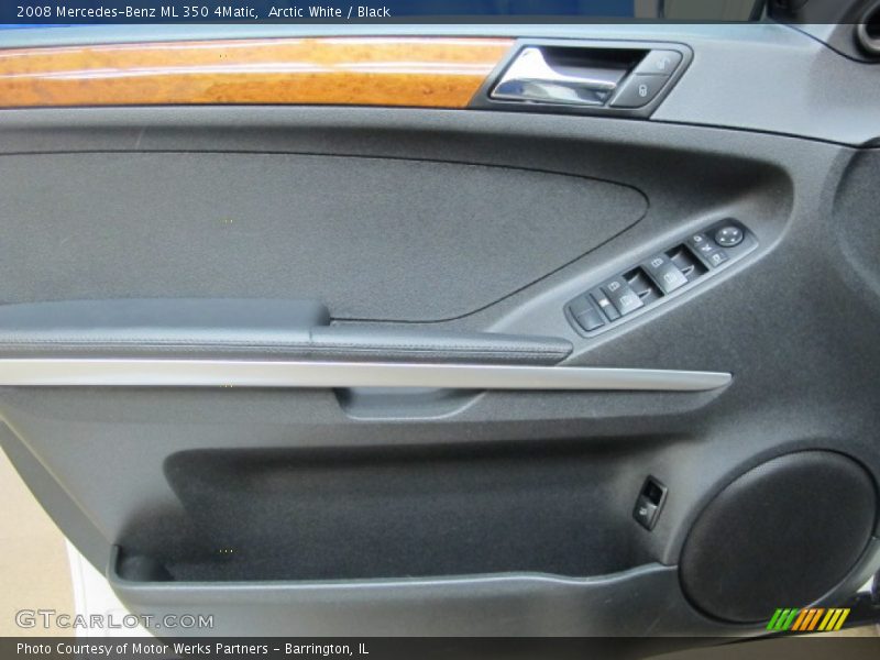 Arctic White / Black 2008 Mercedes-Benz ML 350 4Matic