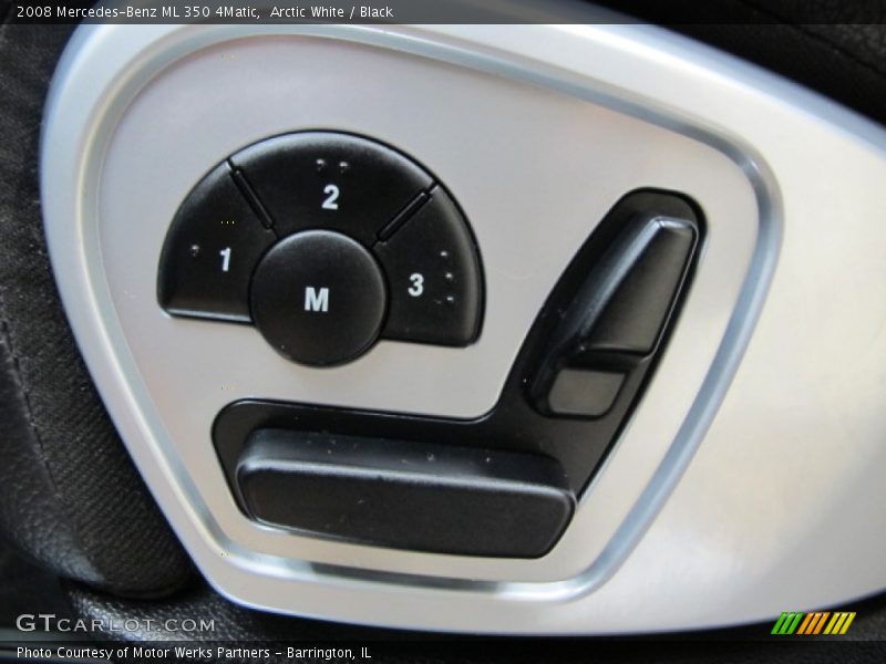 Arctic White / Black 2008 Mercedes-Benz ML 350 4Matic
