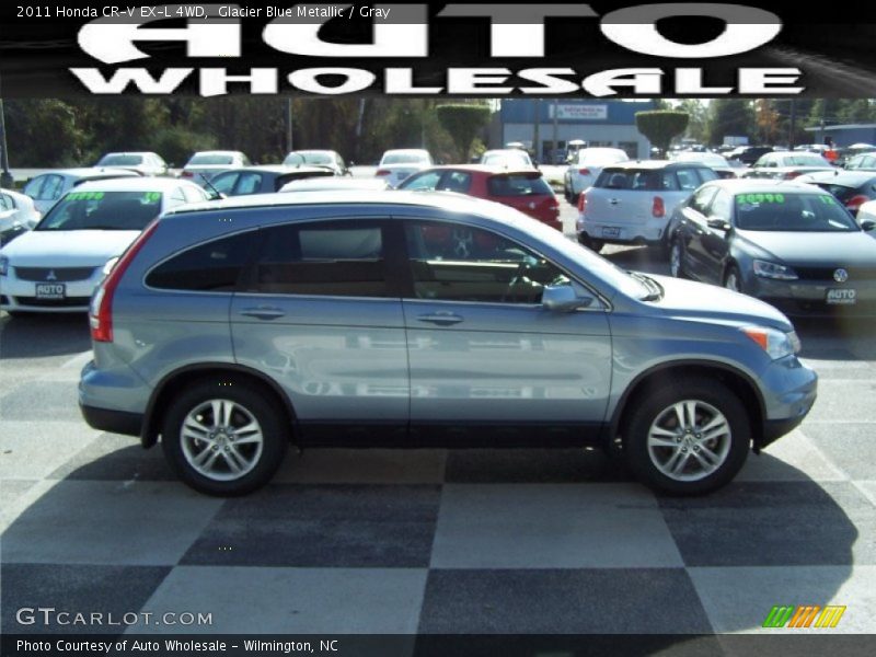 Glacier Blue Metallic / Gray 2011 Honda CR-V EX-L 4WD