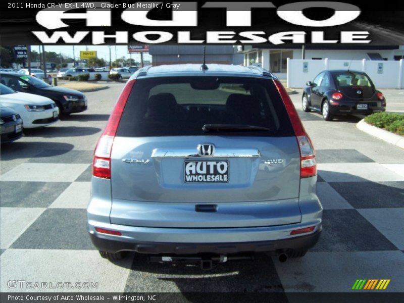 Glacier Blue Metallic / Gray 2011 Honda CR-V EX-L 4WD