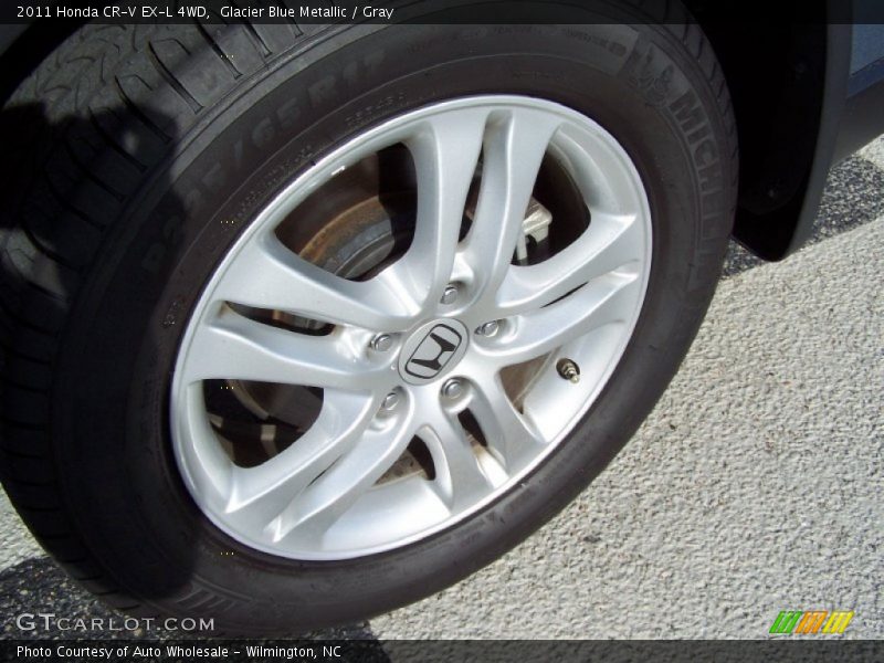 Glacier Blue Metallic / Gray 2011 Honda CR-V EX-L 4WD