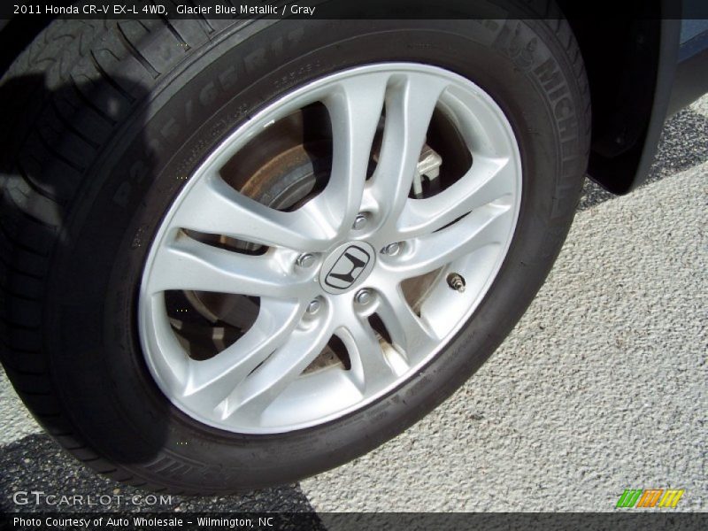 Glacier Blue Metallic / Gray 2011 Honda CR-V EX-L 4WD