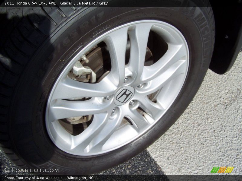 Glacier Blue Metallic / Gray 2011 Honda CR-V EX-L 4WD