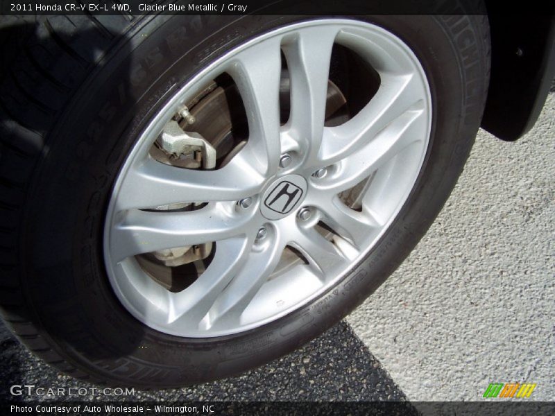 Glacier Blue Metallic / Gray 2011 Honda CR-V EX-L 4WD