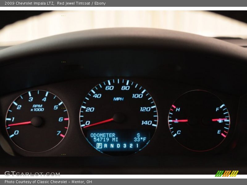 Red Jewel Tintcoat / Ebony 2009 Chevrolet Impala LTZ