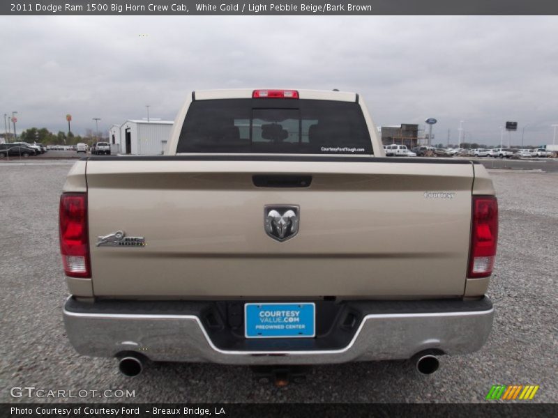 White Gold / Light Pebble Beige/Bark Brown 2011 Dodge Ram 1500 Big Horn Crew Cab