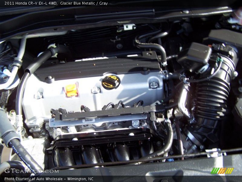 Glacier Blue Metallic / Gray 2011 Honda CR-V EX-L 4WD