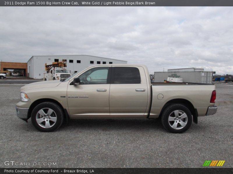White Gold / Light Pebble Beige/Bark Brown 2011 Dodge Ram 1500 Big Horn Crew Cab