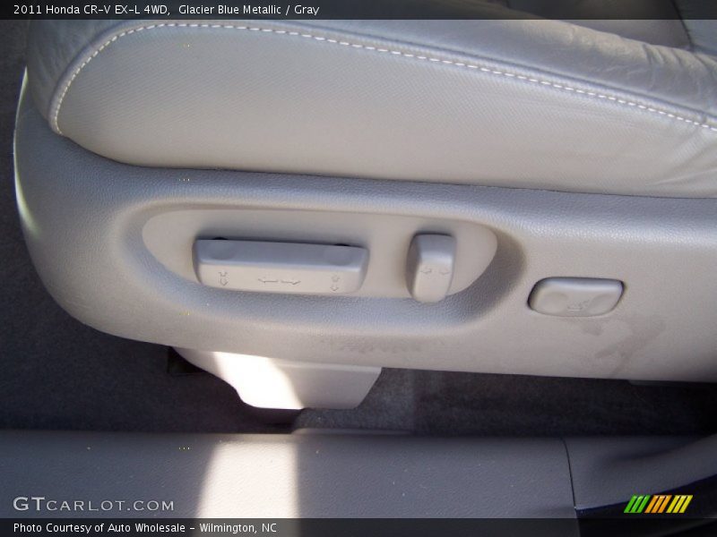Glacier Blue Metallic / Gray 2011 Honda CR-V EX-L 4WD