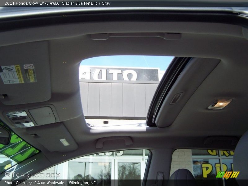 Glacier Blue Metallic / Gray 2011 Honda CR-V EX-L 4WD