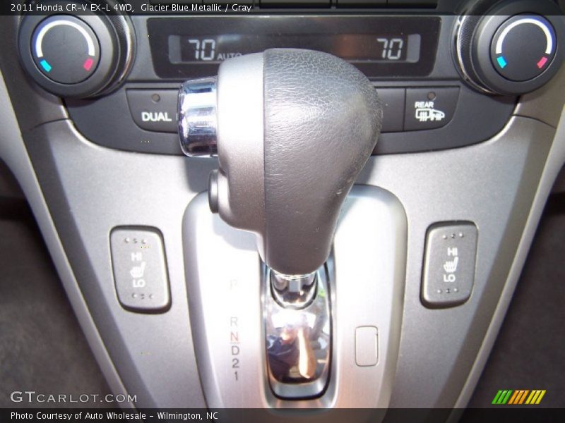 Glacier Blue Metallic / Gray 2011 Honda CR-V EX-L 4WD