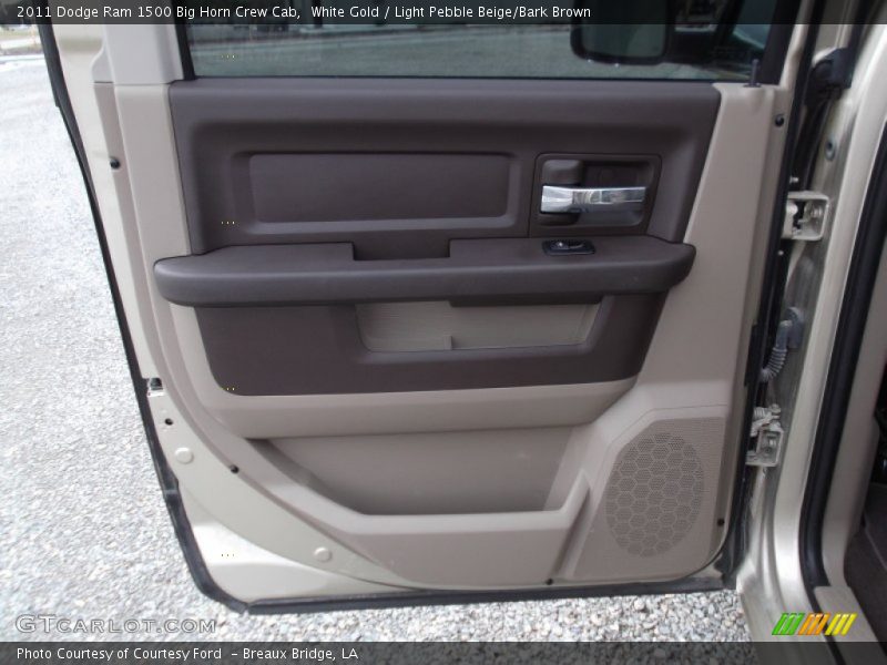 White Gold / Light Pebble Beige/Bark Brown 2011 Dodge Ram 1500 Big Horn Crew Cab