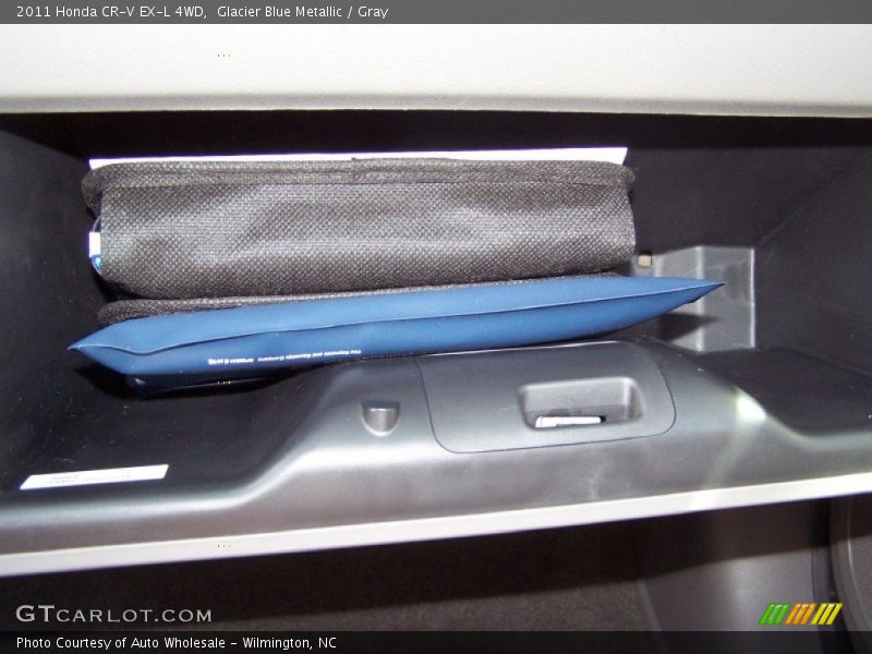 Glacier Blue Metallic / Gray 2011 Honda CR-V EX-L 4WD