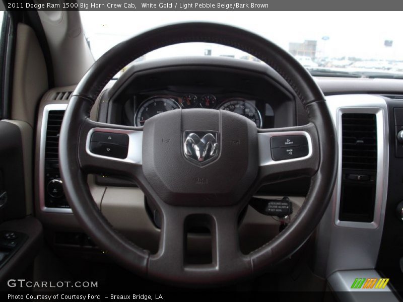 White Gold / Light Pebble Beige/Bark Brown 2011 Dodge Ram 1500 Big Horn Crew Cab