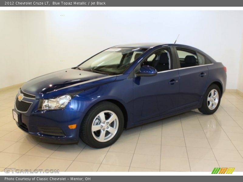 Blue Topaz Metallic / Jet Black 2012 Chevrolet Cruze LT