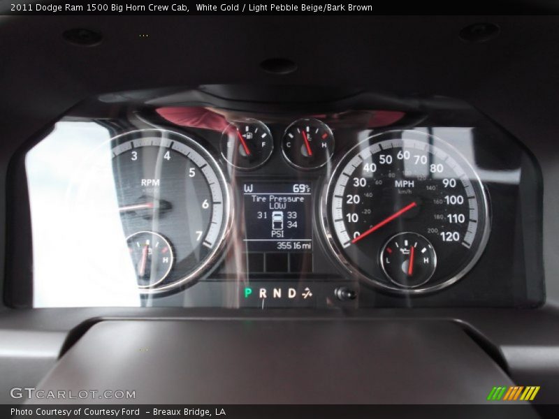 White Gold / Light Pebble Beige/Bark Brown 2011 Dodge Ram 1500 Big Horn Crew Cab