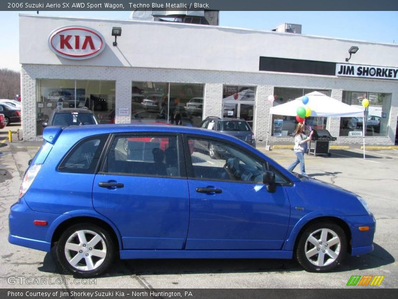 Techno Blue Metallic / Black 2006 Suzuki Aerio SX AWD Sport Wagon