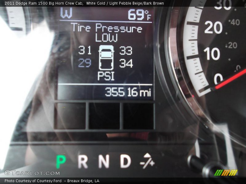 White Gold / Light Pebble Beige/Bark Brown 2011 Dodge Ram 1500 Big Horn Crew Cab