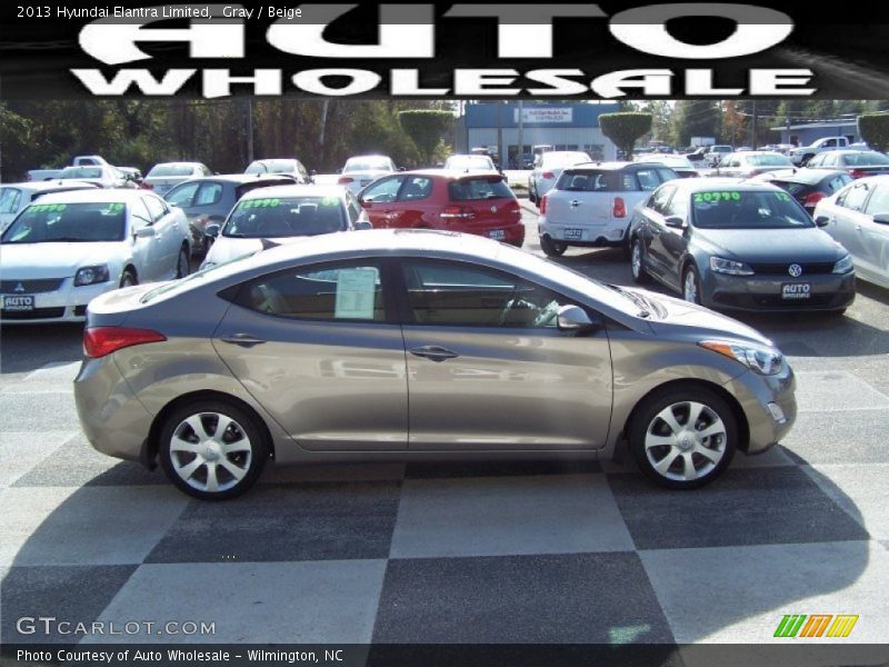 Gray / Beige 2013 Hyundai Elantra Limited