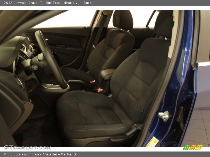 Blue Topaz Metallic / Jet Black 2012 Chevrolet Cruze LT