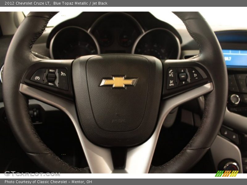 Blue Topaz Metallic / Jet Black 2012 Chevrolet Cruze LT