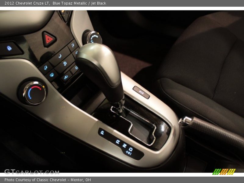 Blue Topaz Metallic / Jet Black 2012 Chevrolet Cruze LT