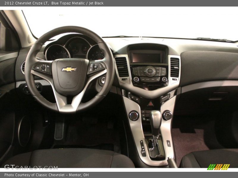 Blue Topaz Metallic / Jet Black 2012 Chevrolet Cruze LT