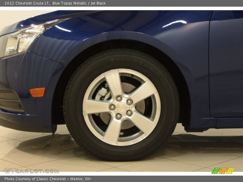 Blue Topaz Metallic / Jet Black 2012 Chevrolet Cruze LT