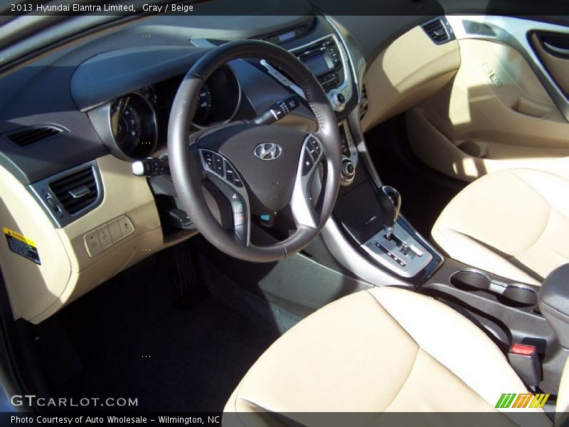 Gray / Beige 2013 Hyundai Elantra Limited